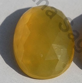 Yellow Opal Rose Cut Cabochon