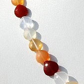 Fire Opal Heart Briolette