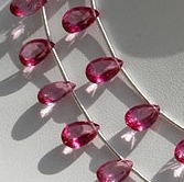 8 inch strand Pink Topaz Gemstone Pan