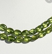 Peridot Gemstone Beads  Oval Plain