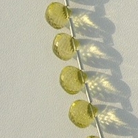 Lemon Quartz  Onion Shape