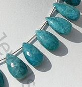 Chrysocolla Flat Pear Briolette