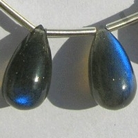 Labradorite Gemstone Tear Drops Plain