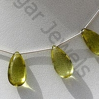 Lemon Quartz  Flat Pear Plain