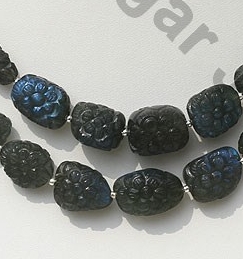 Labradorite Blue Fite Carved Nugget