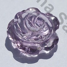 Pink Amethyst Moon Flower Cut