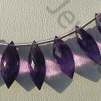 Amethyst Gemstone Beads  Dew Drops