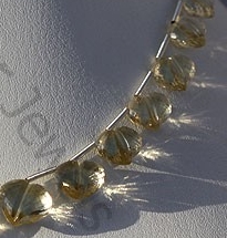 Scapolite Gemstone Faceted Chubby Heart