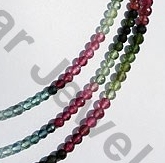aaa Tourmaline Gemstone Beads  Faceted Rounds