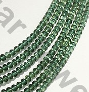 Green Apatite Plain Rondelle
