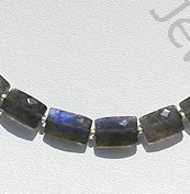 Labradorite Blue Fire Faceted Rectangle