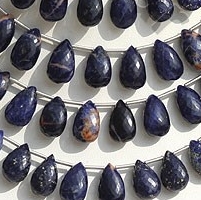 Sodalite Flat Pear Briolette