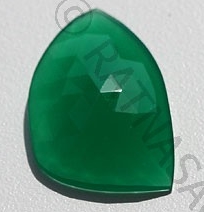 Green Onyx Rose Cut Slice