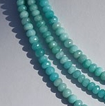 Amazonite Faceted Rondelles