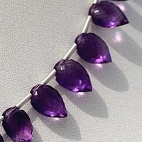 Amethyst Gemstone Conch Briolette
