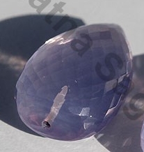 Lavender Quartz Half Drilled Gemstones