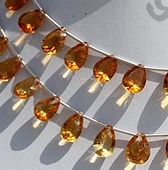 Citrine Gemstone Concave Cut Pan