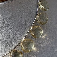 Scapolite Gemstone  Concave Cut Faceted Heart