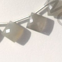 Grey Moonstone  Cushion Beads