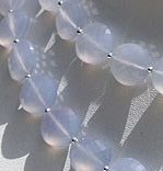 Chalcedony Gemstone  Coin