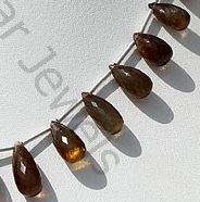 Andalusite Gemstone  Tear Drops Briolette