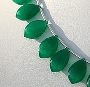 Green Onyx Gemstone Dolphin Shape Beads