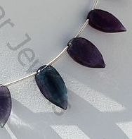 Fluorite Gemstone Conch Briolette