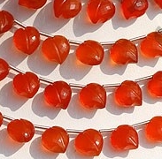 wholesale Carnelian Gemstone Faceted Chubby Heart