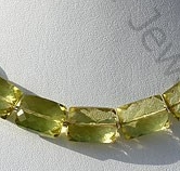 Lemon Quartz  Faceted Rectangles