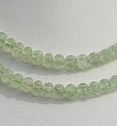 Prehnite Gemstone Pumpkin beads