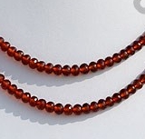 Spessartite Gemstone Faceted Rondelle