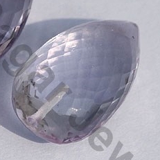 Pink Amethyst Half Drilled Gemstone