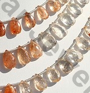 Sun Stone Oregon  Flat Pear Briolette