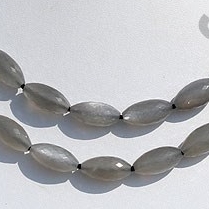 Grey Moonstone Dholki Briolette