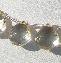 Scapolite Gemstone Heart Briolette