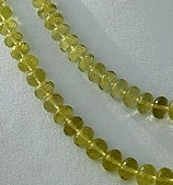 Lemon Quartz  Faceted Rondelles