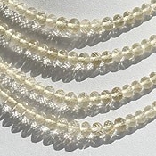 Scapolite Gemstone Faceted Rondelles