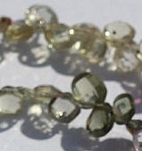 Multi Sapphire Gemstone  Heart Briolette