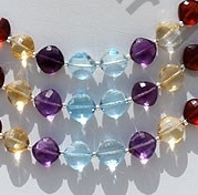 Semi Precious Gemstone Multi Puffed Diamond 