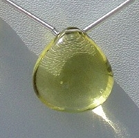 Lemon Quartz  Heart Plain