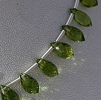 Peridot Gemstone Beads  Chandelier Briolette