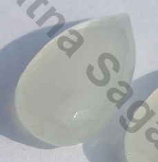 White Moonstone Half Drilled Gemstones