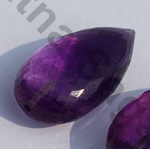 Amethyst Half Drilled Gemstones
