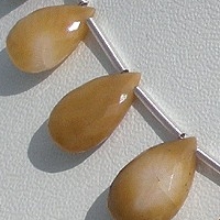 Coral  Flat Pear Briolette