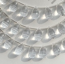 Crystal Gemstone Concave cut drops