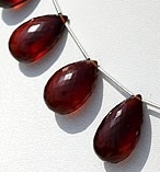 Spessartite Garnet Flat Pear Briolette