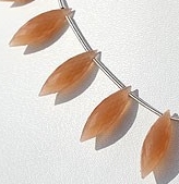 Orange Moonstone Dew Drops Briolette