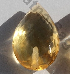 Citrine Half drilled gemstone