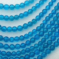 Apatite Gemstone Beads  Faceted Rounds