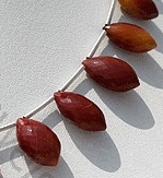 Mookatite Jasper Dolphin Shape Beads